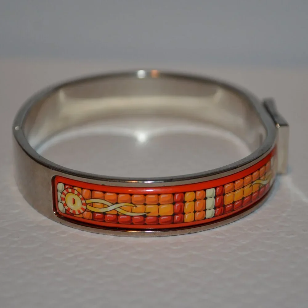 Hermes Paris 1990 Clic Clac Bangle Bracelet